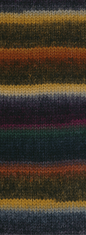 Lana Grossa Bomba 09 Nougat/Mokka/Brombeere/Schwarzblau/Graulila/Grauoliv/Anthrazit