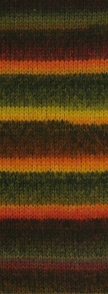 Lana Grossa Bomba 08 Ziegel-/Graurot/Graubraun/Anthrazit/Dunkelgrau/Oliv/Graugrün