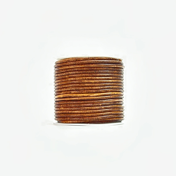 HobbyArts Lederschnur, 10 m, Dunkel Natur 2.00 mm