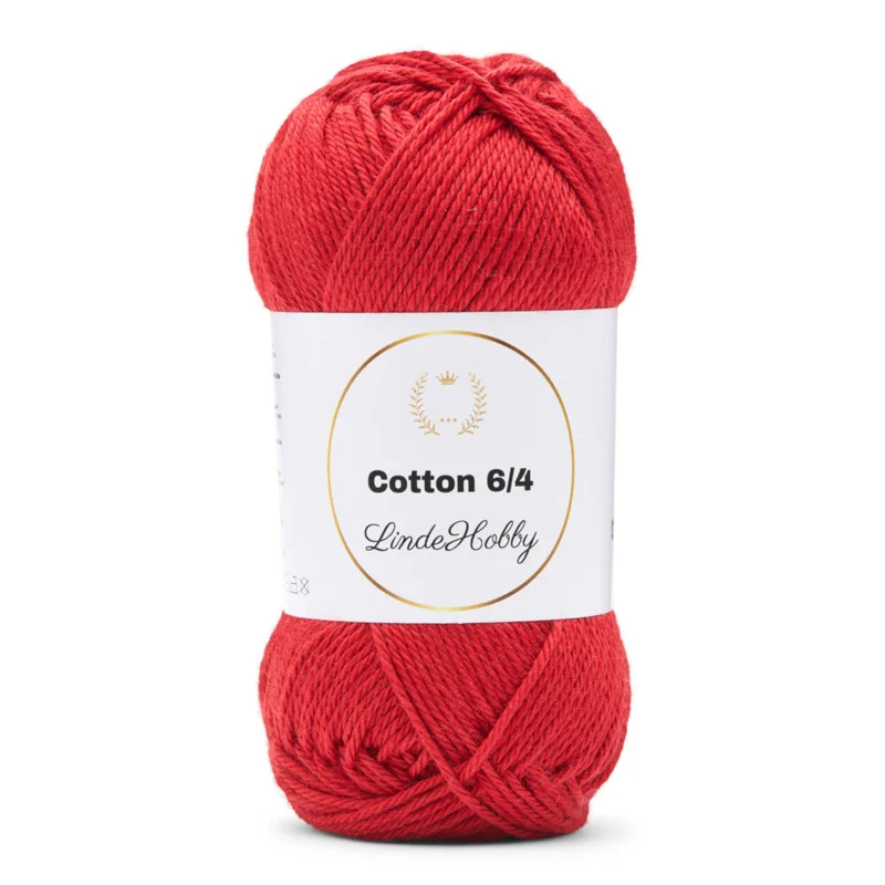 LindeHobby Cotton 6/4 085 Rosso