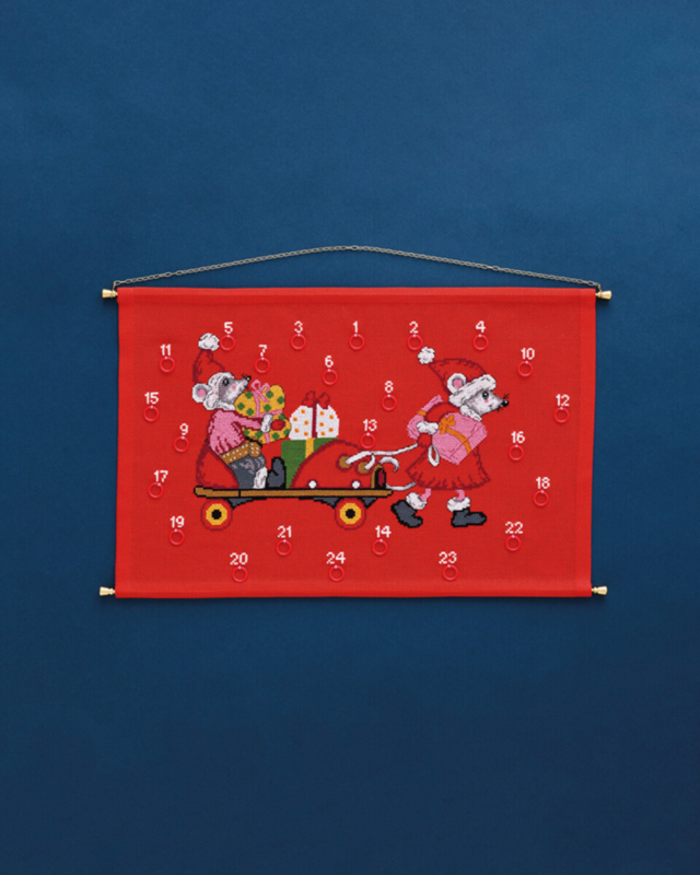 Stickset Maus im Rollschuh 46 x 30 cm B5205/46