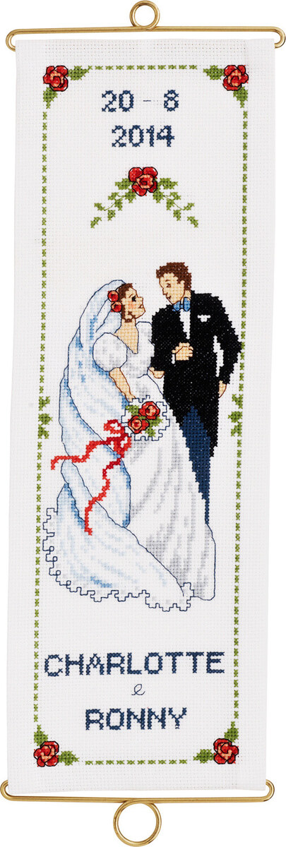 Stickset Hochzeit 2014 M/5188/14 14 x 40 cm