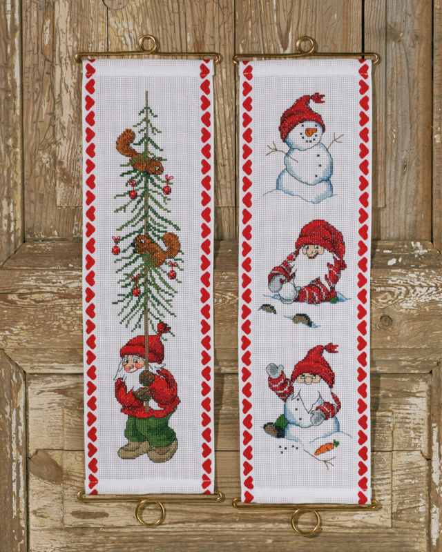 Stickset Weihnachtswichtel mit Baum M/5188/12 12 x 39 cm