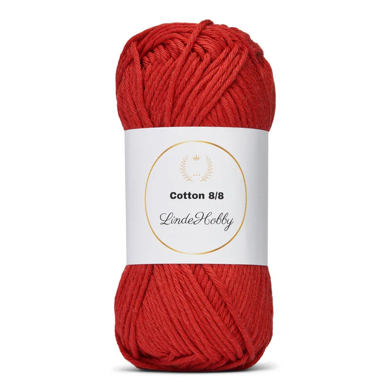 LindeHobby Cotton 8/8 – Autumn Glow, 10 Knäuel 086 Fragola