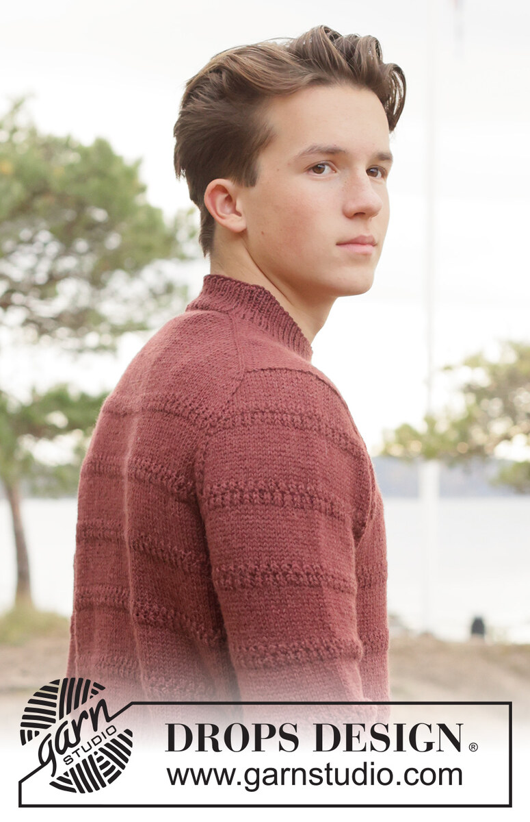 260-38 Twilight Ridge Sweater by DROPS Design