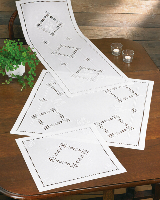 Stickerei-Kit Hardanger 40 x 106 cm