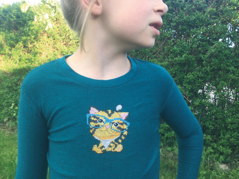 Stickerei-Set Tiger 7 x 9 cm