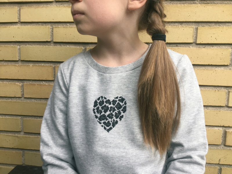 Stickset Herz 7 x 9 cm