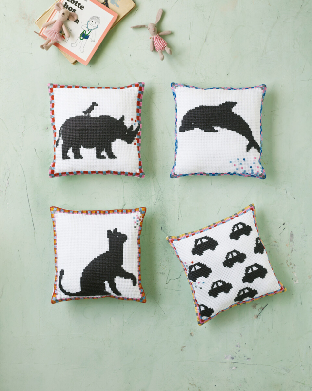 Stickset Nashorn 27 x 27 cm