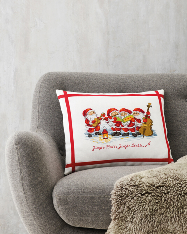 Stickset Wichtel Orchester 45 x 35 cm