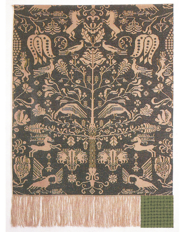 Stickset Beidewand Hellgrün 101 x 140 cm