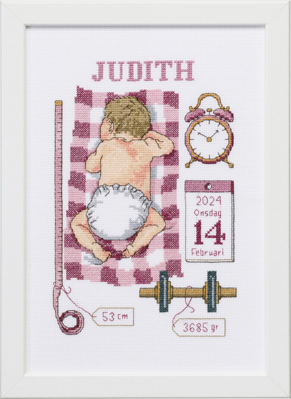 Stickset Taufandenken Judith 21 x 30 cm