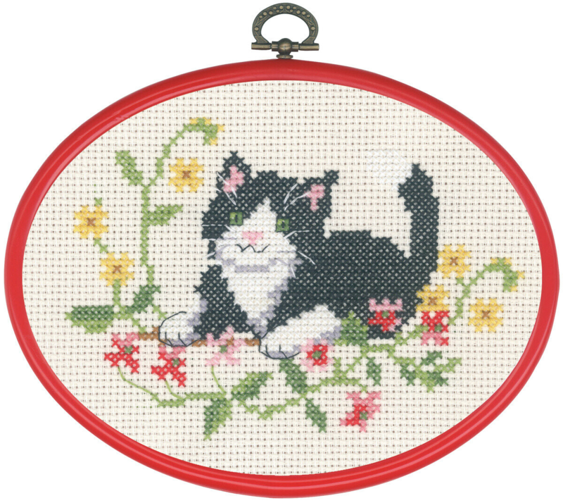 Stickset Schwarze Katze m/5959/30 13 x 18 cm