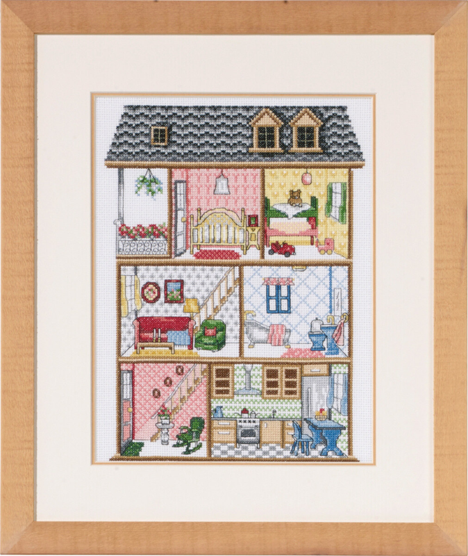 Stickset Puppenhaus R5488/00 39x32 cm