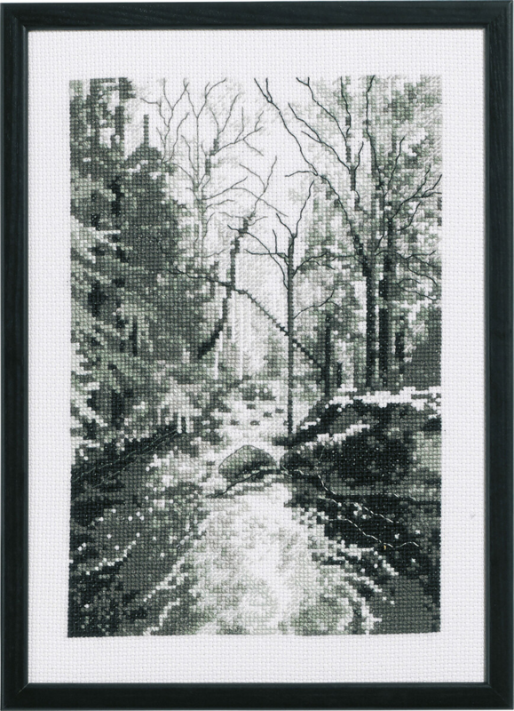 Stickset Waldbach 21 x 29 cm