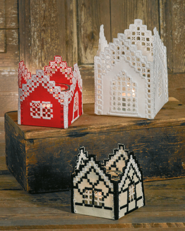 Stickset Hardanger Kirche 10,5 x 10,5 x 15 cm