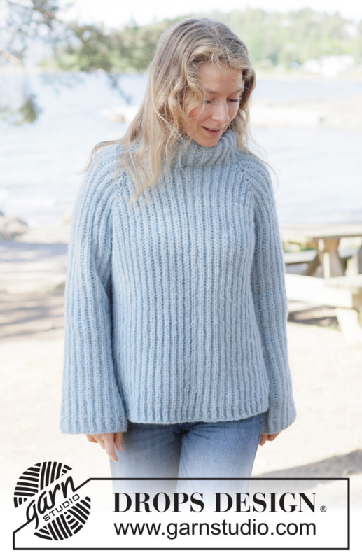 263-17 Sky Ridge Sweater by DROPS Design