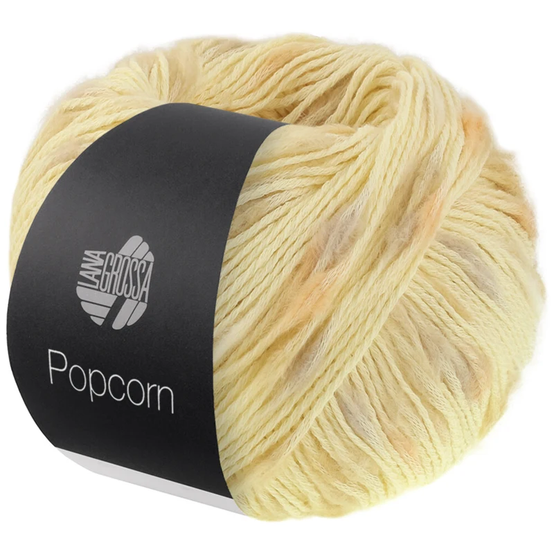 Lana Grossa Popcorn 01 Vanille/beige/gelb/orange