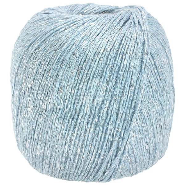 Lana Grossa Brillino 22 Hellblau/Silber