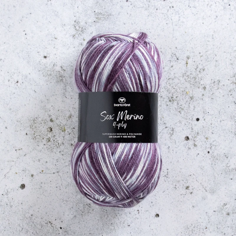 Svarta Fåret Sox Merino 4 ply 12 Statischer Bildschirm
