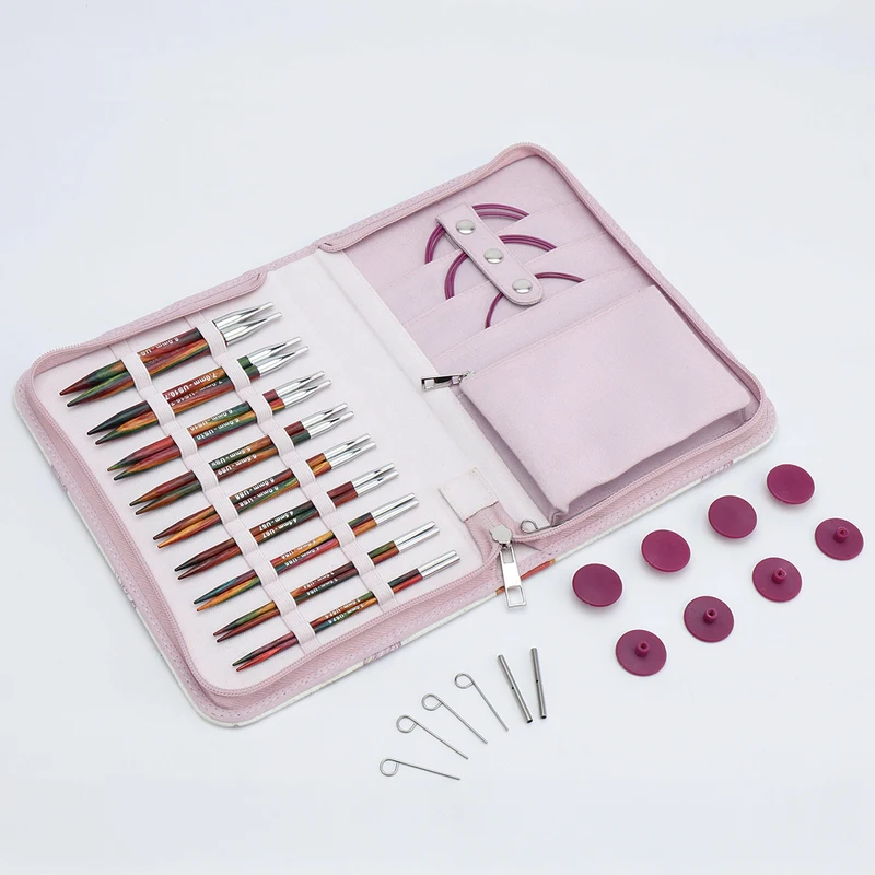 KnitPro Symfonie 2 Austauschbare Rundstricknadelset, Deluxe, 13 cm