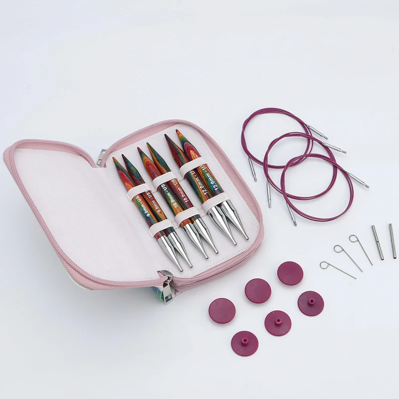 KnitPro Symfonie 2 Austauschbare Rundstricknadelset, Chunky, 13 cm