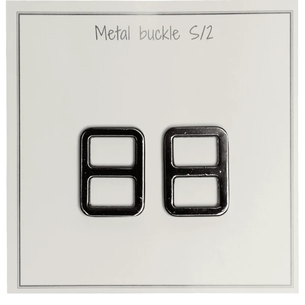 Go Handmade Metallschnalle 25 x 19 mm, Dunkelgrau