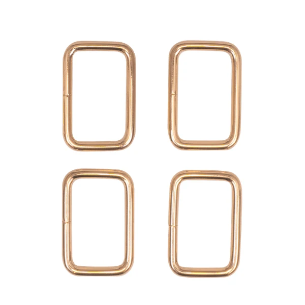 Go Handmade Quadratischer Ring Gold