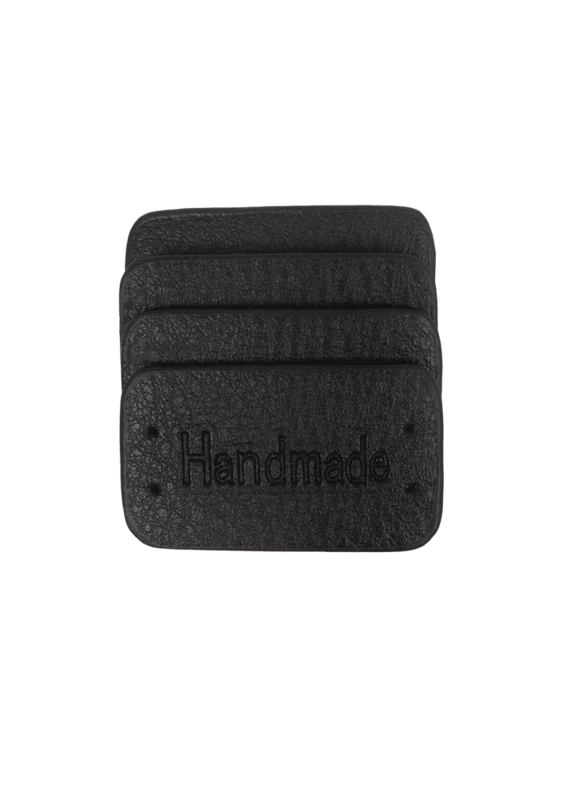 Go Handmade Handmade Label, 4 Stück: Schwarz