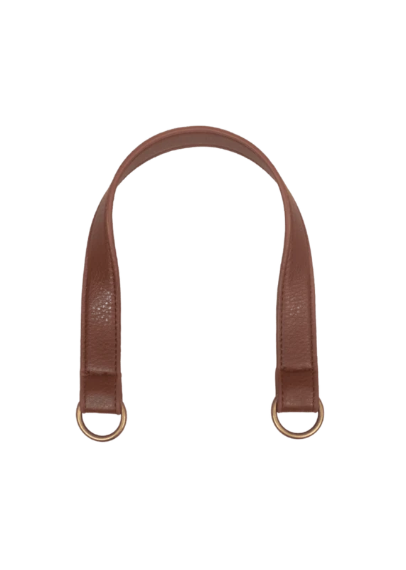 Go Handmade Taschengriff mit O-Ring: Braun/Bronze