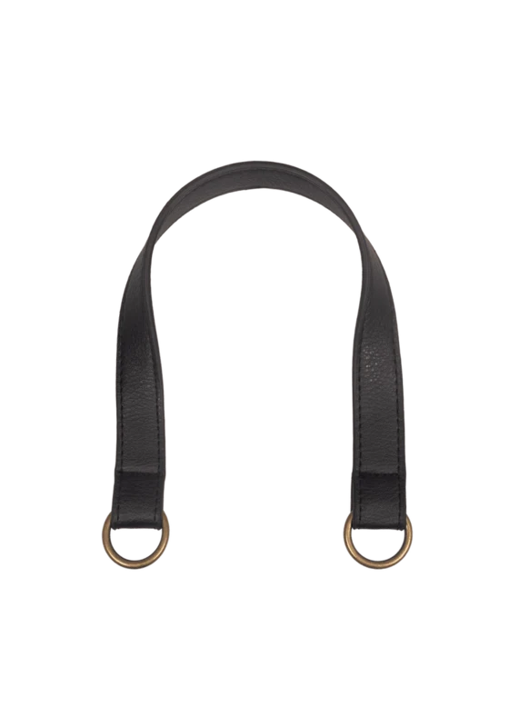 Go Handmade Taschengriff mit O-Ring: Schwarz/Bronze
