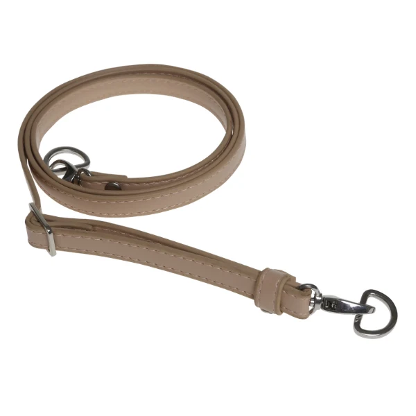 Go Handmade Schulterriemen für Taschen 130 cm 12 mm, Beige, Silber