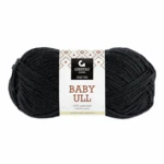 Gjestal Baby Ull 0090 Schwarz