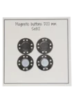 Go Handmade Magnetknöpfe 20 mm (2 Stück): Grau