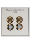 Go Handmade Magnetknöpfe 20 mm (2 Stück): Gold