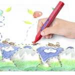 STAEDTLER Noris Club Jumbo 229 Wachsmalkreiden, 12 Stück – Anwendung