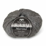 Svarta Fåret Baby Merino 08 Grau