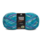 Mayflower Sock Yarn Universe Mars 05 Kobaltblau/Weiß/Rosa/Grün/Petrolblau
