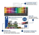 STAEDTLER Doppelfasermaler Permanent, 36 Stck – TB36