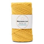 LindeHobby Macrame Lux, Rope Yarn, 2 mm 07 Gelb