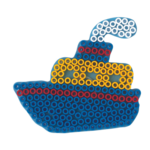 Hama Maxi Stiftplatte, transparent - Schiff 8212