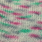 Permin Bella Color 55 Naturweiß/Grün/Pink