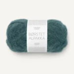 Sandnes Børstet Alpakka 7281 Tief Petrol