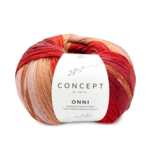 Katia Concept Onni Socks 404 Rot-Kamel-Gelb