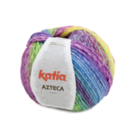 Katia Azteca 71 Orange-fuchsia-grün-blau-lila