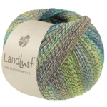 Lana Grossa Landlust Die Sockenwolle 221 Limette/Helloliv/Dunkeloliv/Hellgrau/Hellblau/Türkis/Jade/Blau