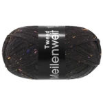 Lana Grossa Meilenweit 100 Tweed  186 Kohlenschwarz