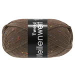 Lana Grossa Meilenweit 100 Tweed 184 Dunkelbraun