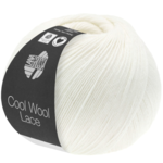 Lana Grossa Cool Wool Lace 28 Weiß