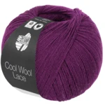 Lana Grossa Cool Wool Lace 67 Rotviolett